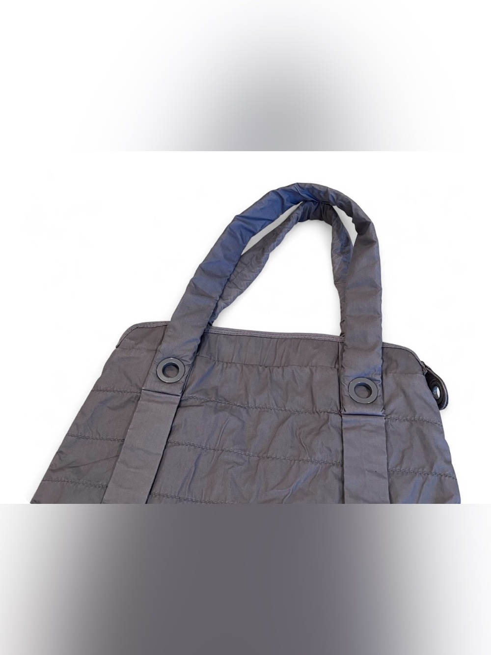 VTG Diesel Y2K Grey Archive puffer shoulder bag W/ colorful horizontal cut-outs - Picture 6 of 10